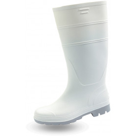 Bottes pvc blanches sans sécurité agroalimentaire