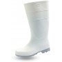 Bottes pvc blanches sans sécurité agroalimentaire