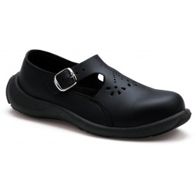Chaussure de sécurité femme noir aérée fabriquée en France