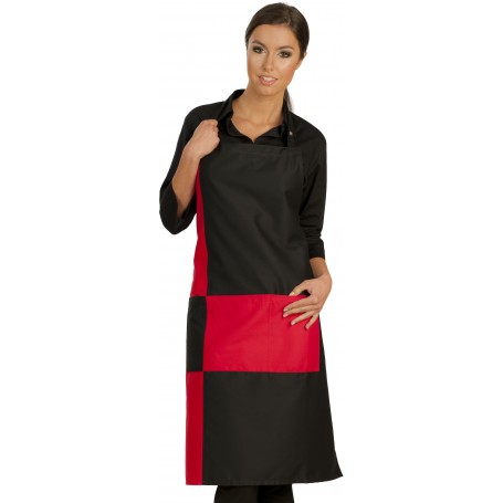 Tablier bavette damier