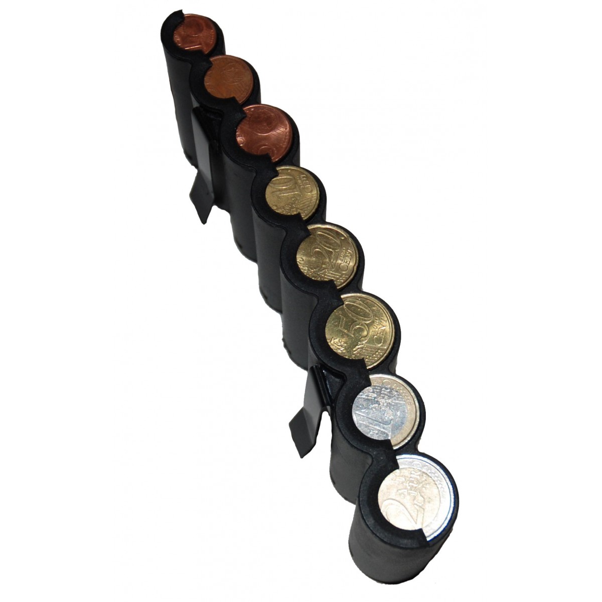 Monnayeur 8 PIÈCES Euros à patte métallique pour ceinture Monnayeur 8 PIÈCES Euros à patte métallique pour ceinture