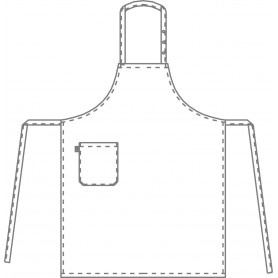 Tablier à bavette en 100% coton (2)