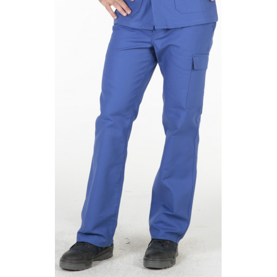 Pantalon de travail 100% coton bleu