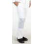 Pantalon blanc peintre et électricien avec poches genoux