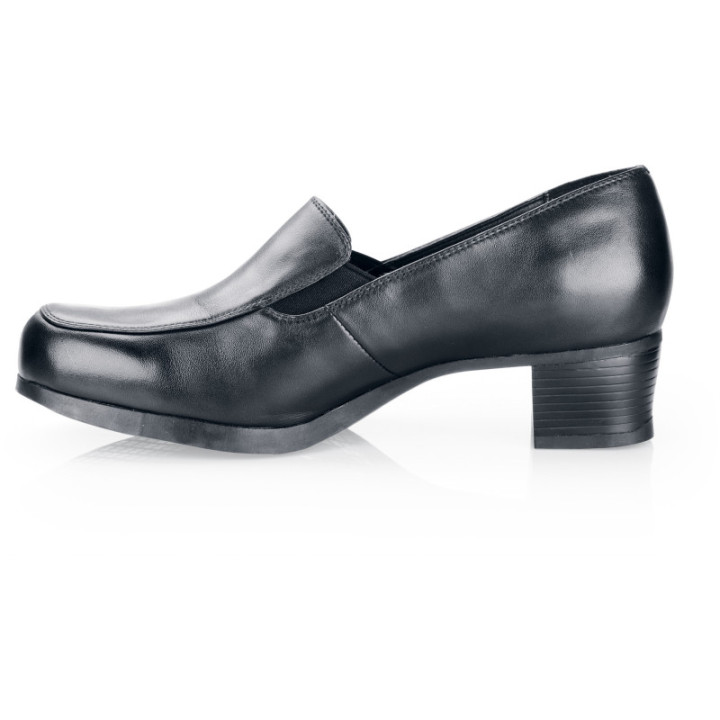 Mocassin de service femme antidérapant avec talont de 5 cm