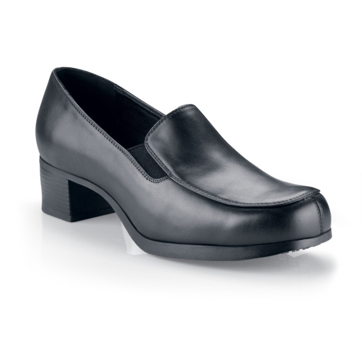 Mocassin de service femme antidérapant avec talont de 5 cm