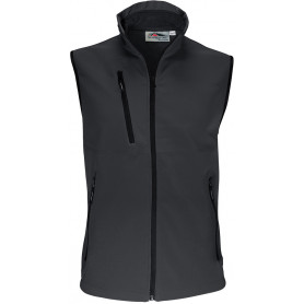 Gilet bodywarmer en softshell respirant et déperlant