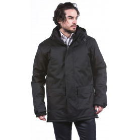 Parka homme en polyester oxford enduction imperméable.