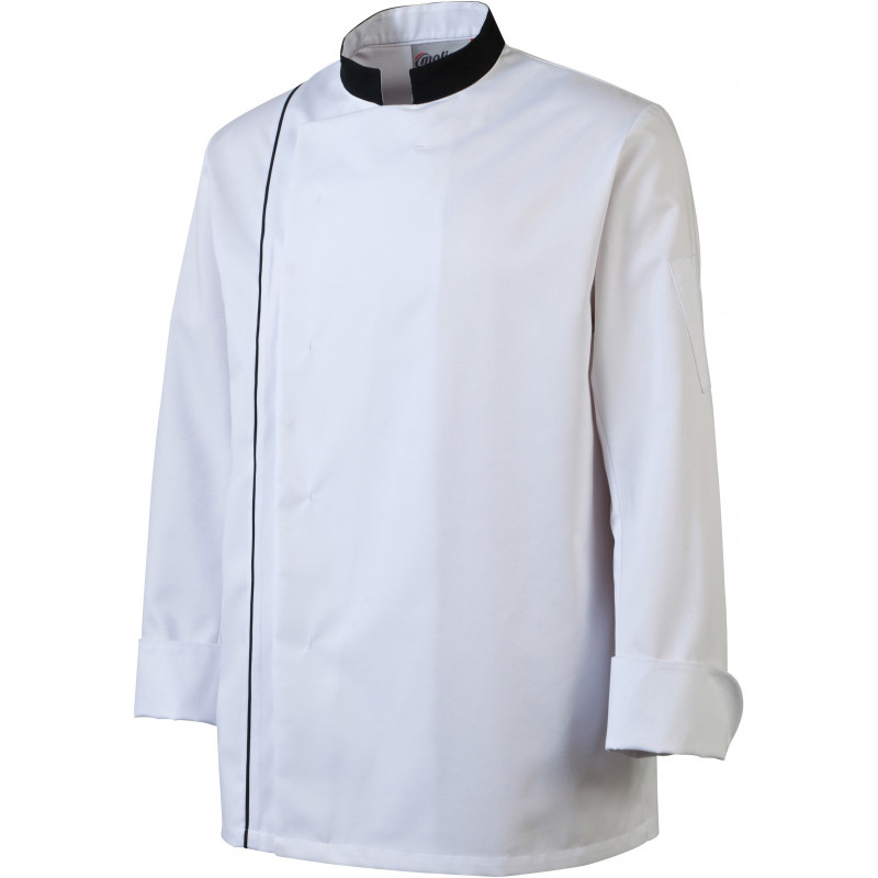 Veste de cuisine homme Néospirit Blanc et Denim - Molinel