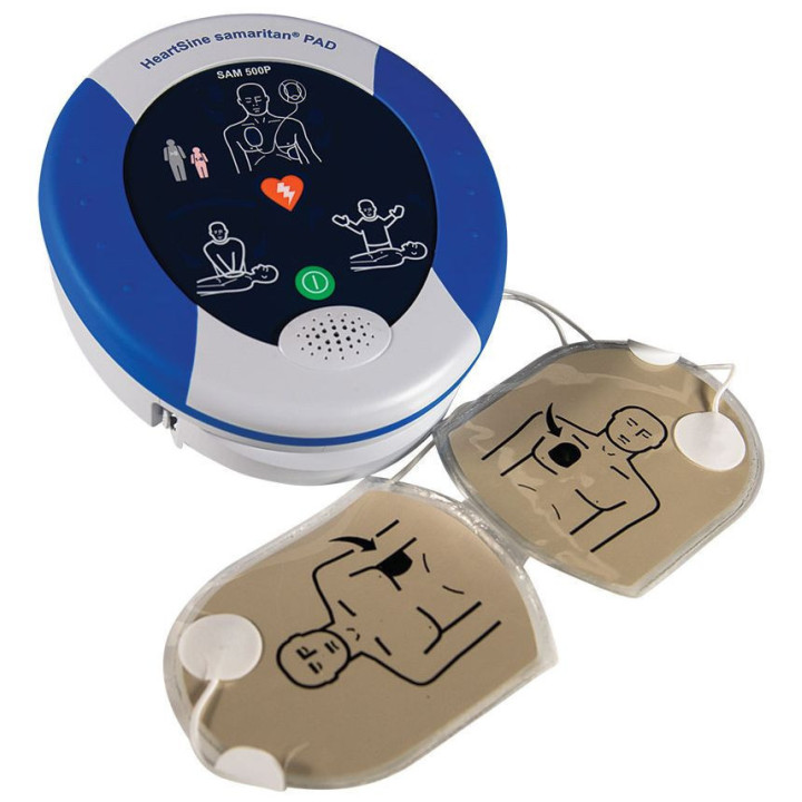 Défibrillateur cardiaque HeartSine 500P semi-automatique avec RCP