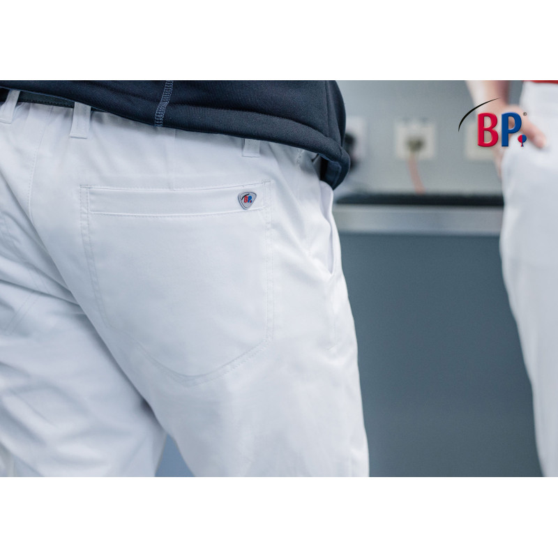 Pantalon médical blanc hommes