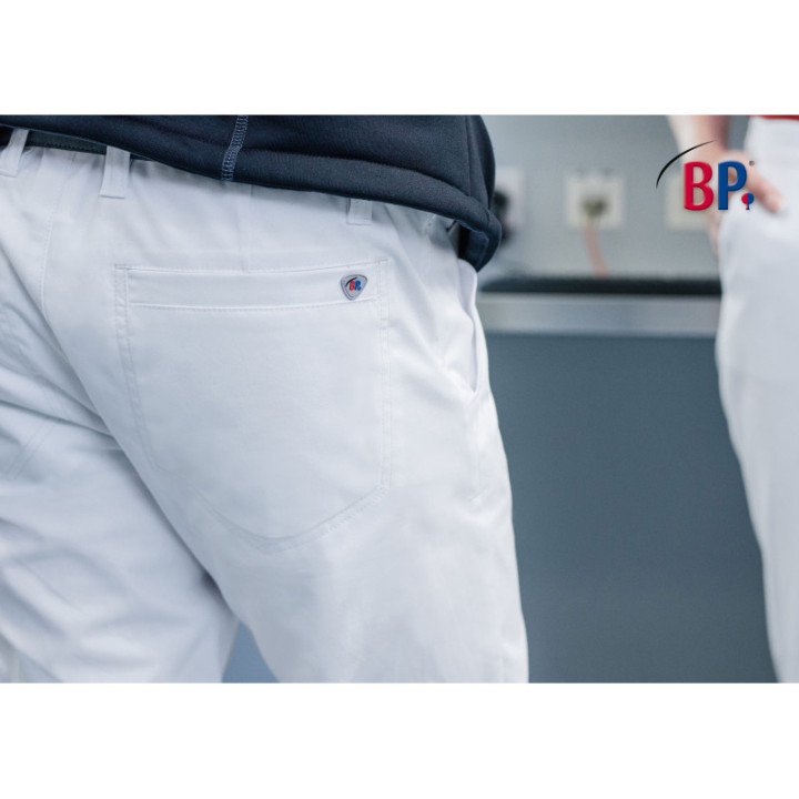 Pantalon médical blanc hommes
