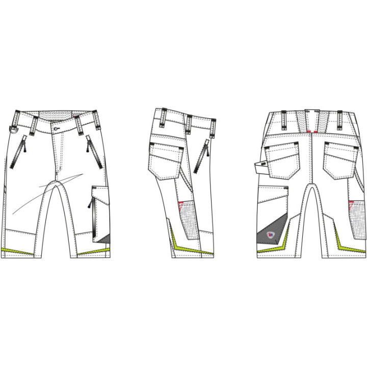 Short bermuda super stretch respirant pour homme