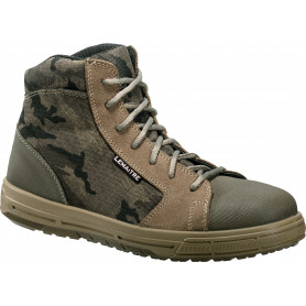 Chaussure de sécurité haute avec imprimé camouflage