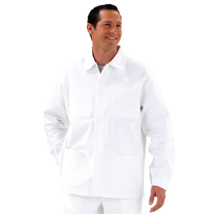 Veste de peintre 100% coton blanc