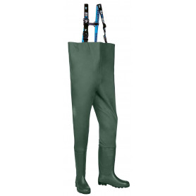 Waders poitrine avec bottes sans sécurité