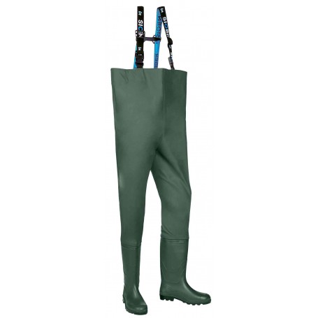 Waders poitrine avec bottes sans sécurité