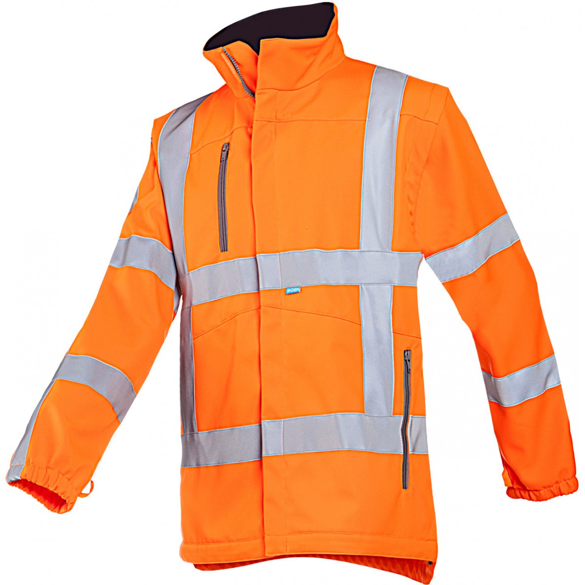 Veste Softshell hiver Haute Visibilité avec manches détachables Veste Softshell hiver Haute Visibilité avec manches détachables