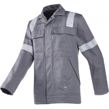 VESTE ANTI-ACIDE/SOUDEUR/ANTISTATIQUE/IGNIFUGE VADONG GRIS