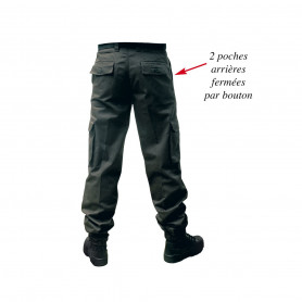 Pantalon agent de sécurité et de surveillance bas élastiqué (2)