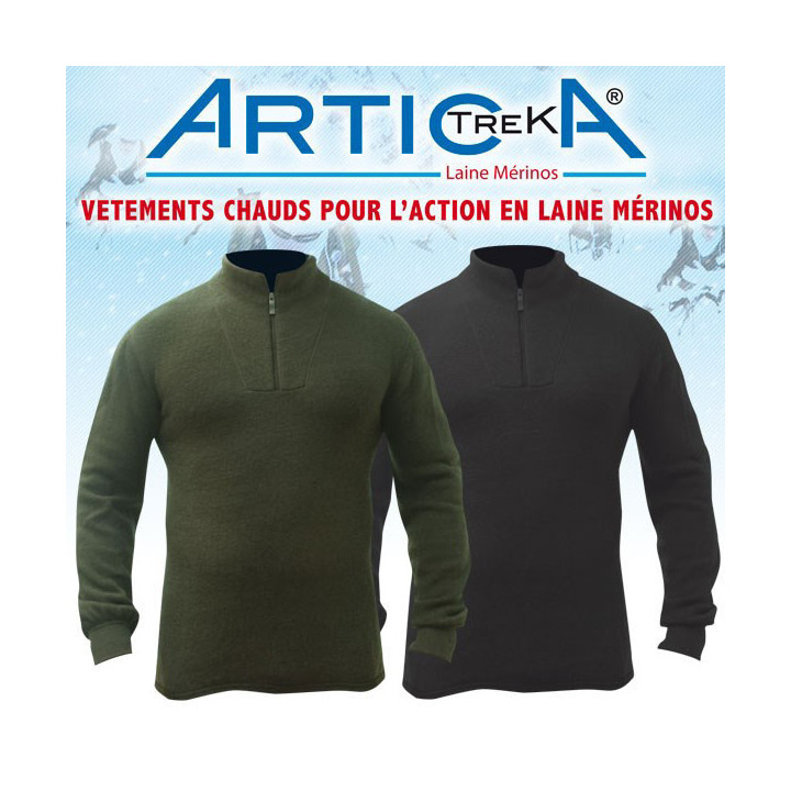 Polo chaud Artica Trek en laine Mérinos