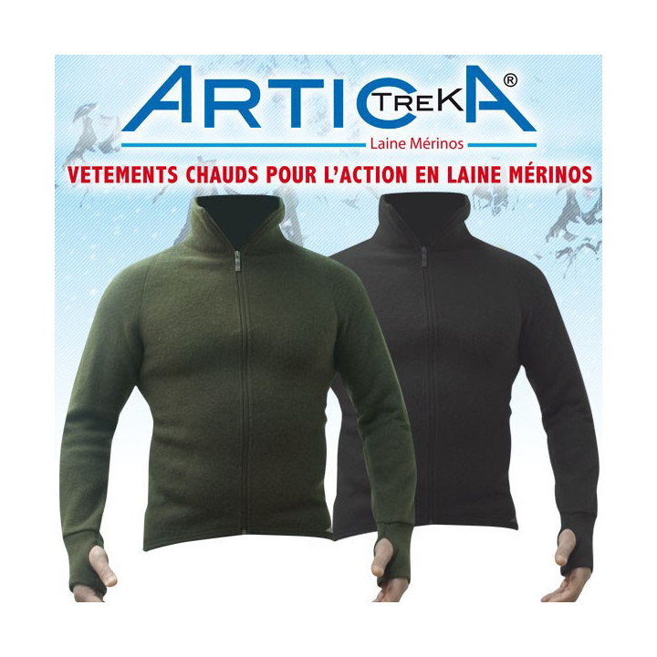 Veste chaude Artica Trek en laine Mérinos 600g