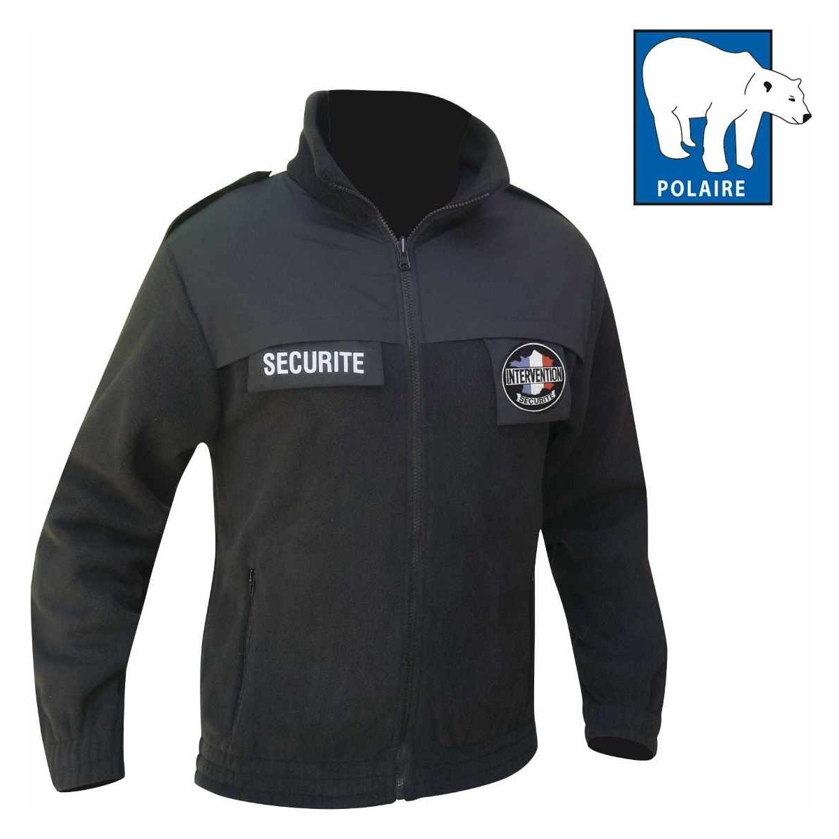 Blouson polaire pour agent de sécurité et gardiennage