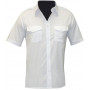 Chemise pilote blanche manches courtes