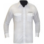 Chemise pilote blanche manches longues brodée sécurité