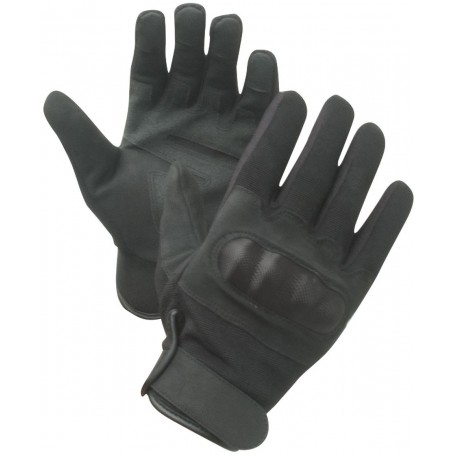 Gants coques noirs pour agent de sécurité