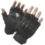 Gants mitaines coqués noirs