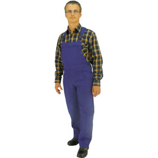 Cotte à bretelles d'autrefois 100% coton fabriquée en France