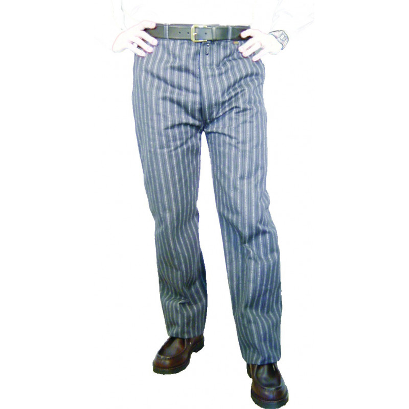Pantalon droit toile coutil 100% coton