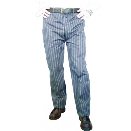 Pantalon droit toile coutil 100% coton