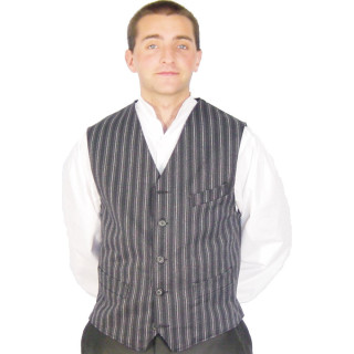 Gilet tailleur en coutil 100% coton