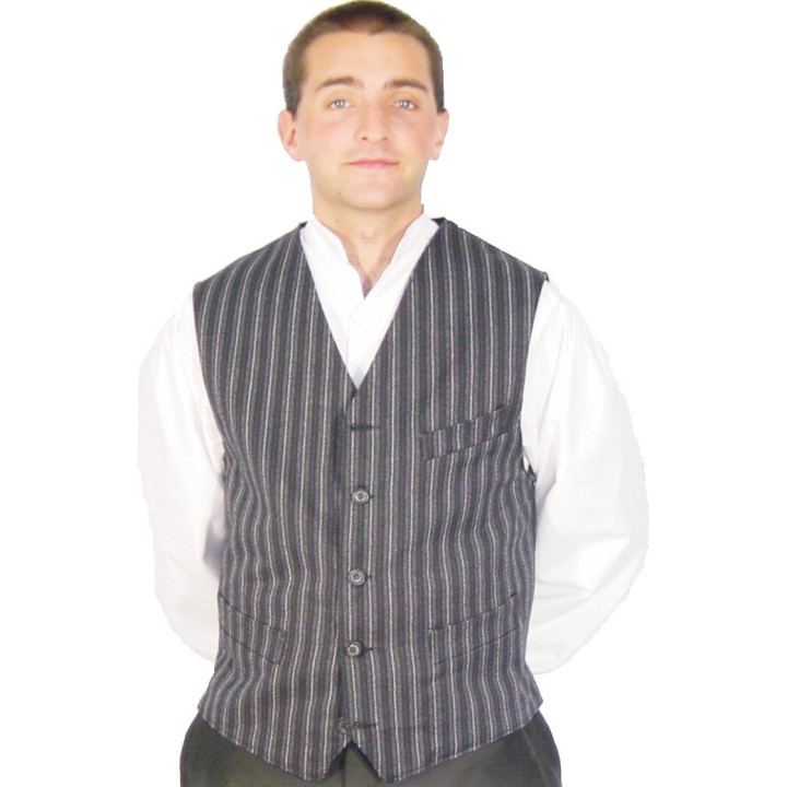 Gilet tailleur en coutil 100% coton