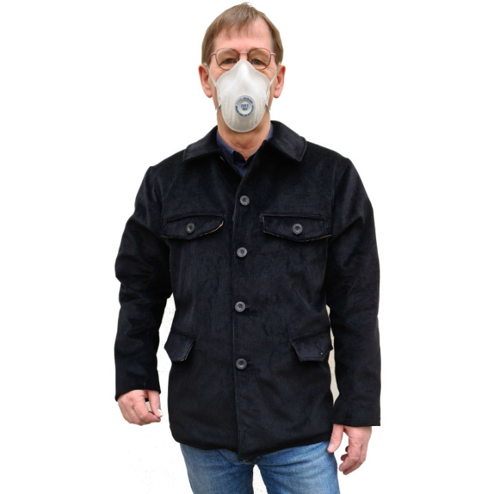 Veste, Vareuse en Velours côtelé Doublée, Fabriquée en France