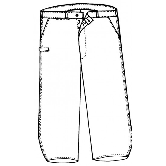 Pantalon Largeot en Moleskine Coupe Demi-Ballon