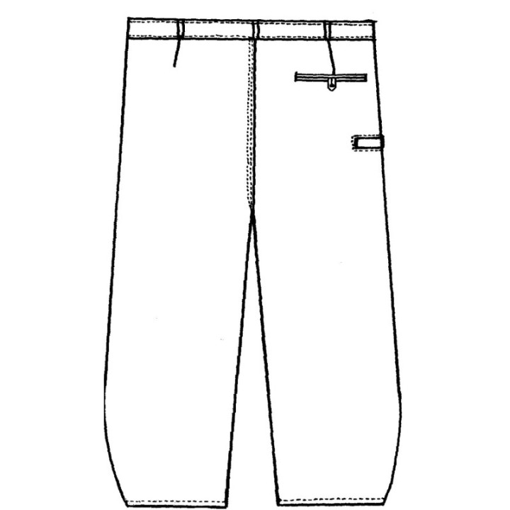 Pantalon Largeot en Moleskine Coupe Demi-Ballon