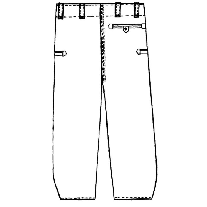 Pantalon charpentier Allemand en Moleskine