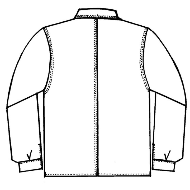 Veste de travail en toile Molesquine lourde