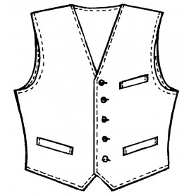 Gilet tailleur en Moleskine Fabriqué en France (2)