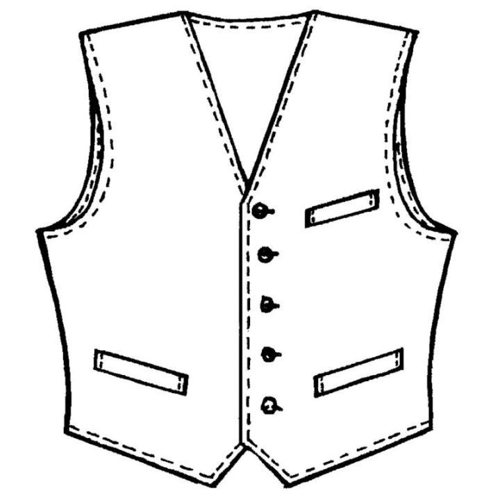 Gilet tailleur en Moleskine Fabriqué en France