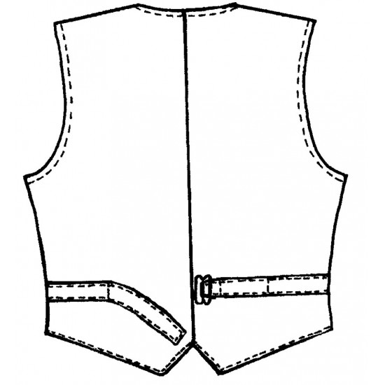Gilet tailleur en Moleskine Fabriqué en France