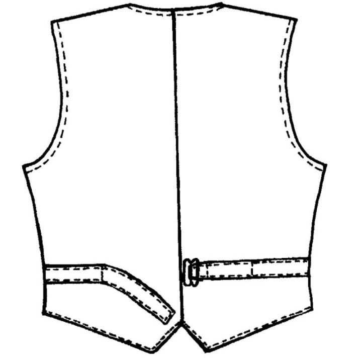 Gilet tailleur en Moleskine Fabriqué en France