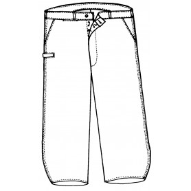 Pantalon menuisier et ébénistes d'autrefois Le LABOUREUR (2)