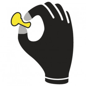 Gants jetables noirs nitrile non poudrés (2)