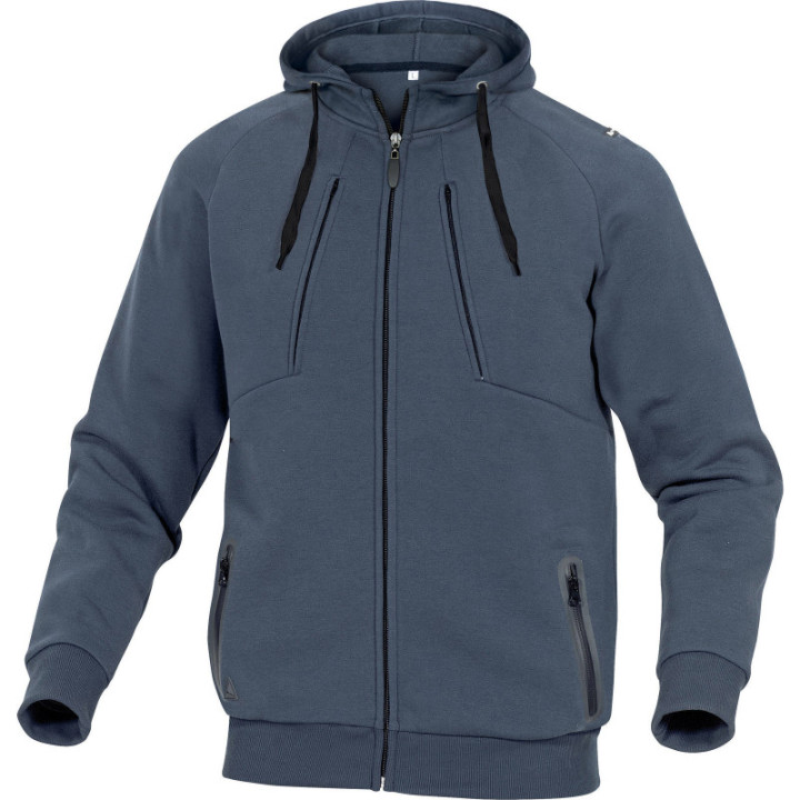 Veste sweat molleton polyester/coton