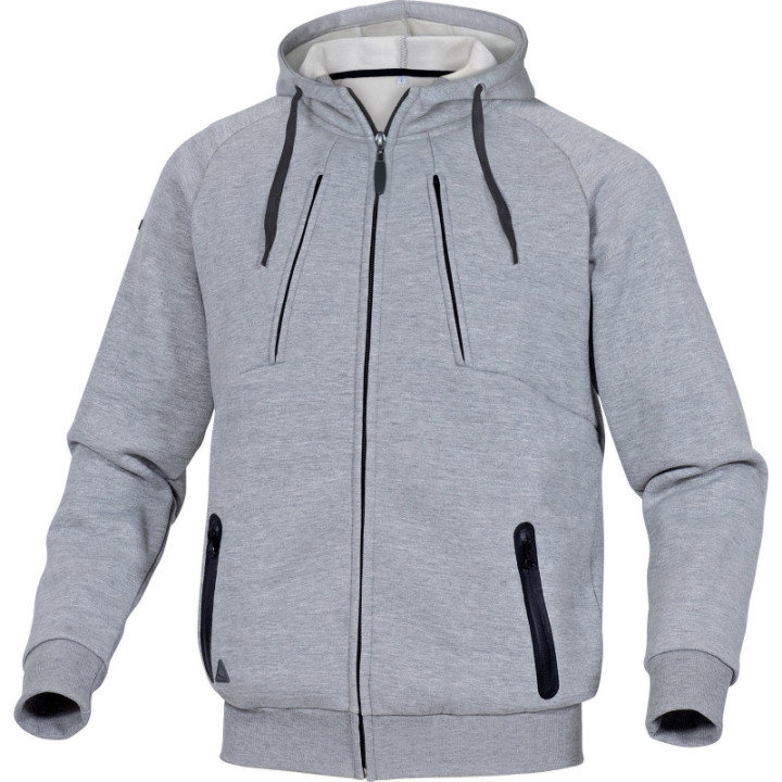 Veste sweat molleton polyester/coton