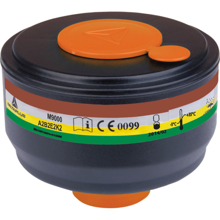 Boîte de 4 cartouches filtrantes à gaz A2B2E2K2